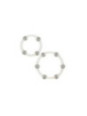 CALEXOTICS - SET DI ANELLI IN SILICONE CON PERLINE IN ACCIAIO