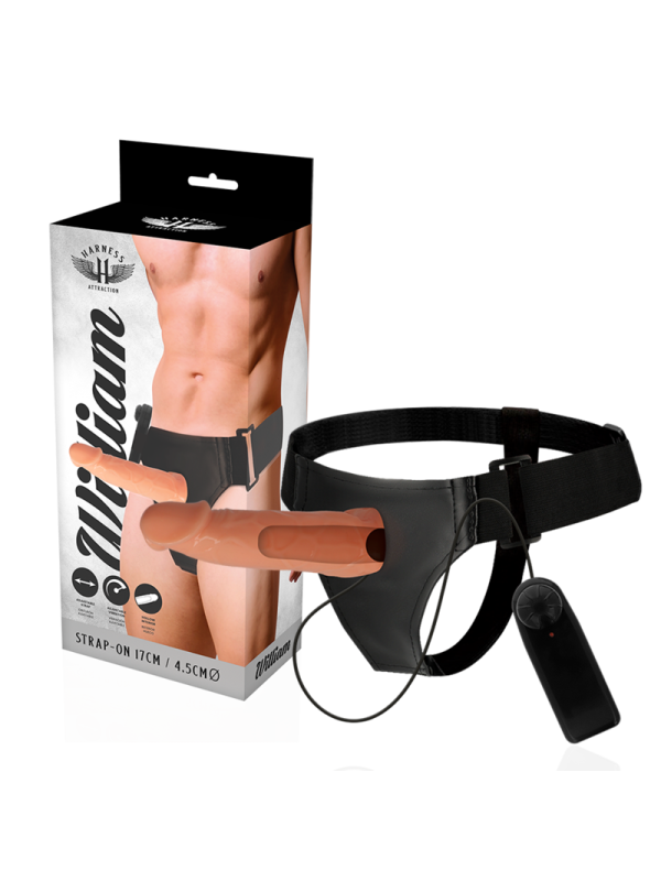 HARNESS ATTRACTION - WILLIAN HOLLOW RNES CON VIBRATORE 17 CM -O- 4