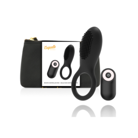 COQUETTE CHIC DESIRE - COCK RING TELECOMANDO RICARICABILE NERO/ORO