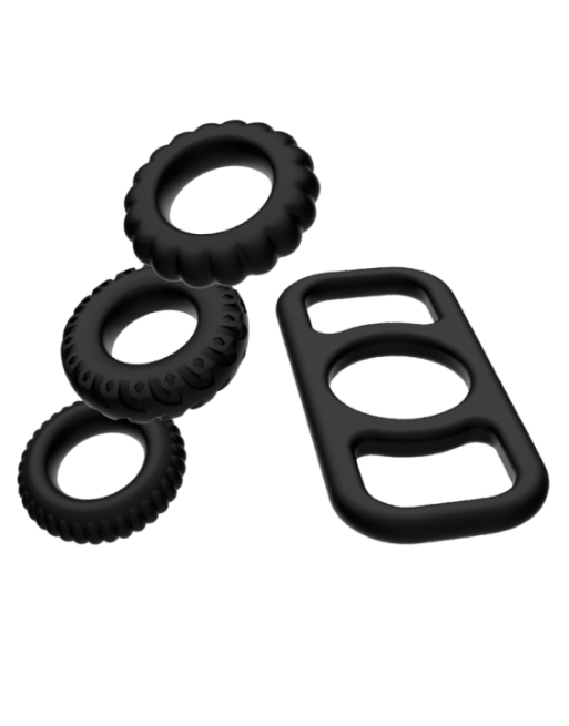 ADDICTED TOYS - SET DI ANELLI PER CAZZO - 4 PEZZI