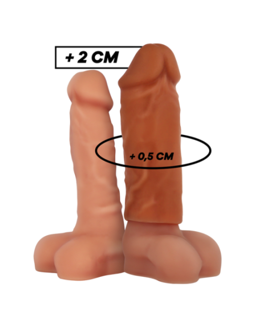 VIRILXL - ESTENSIONE DEL PENE IN SILICONE LIQUIDO V3 MARRONE