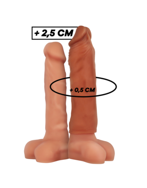 VIRILXL - ESTENSIONE DEL PENE IN SILICONE LIQUIDO V5 MARRONE