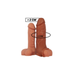VIRILXL - ESTENSIONE DEL PENE IN SILICONE LIQUIDO V9 MARRONE