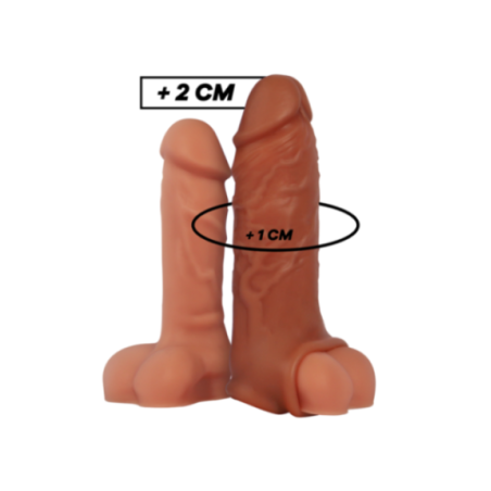 VIRILXL - ESTENSIONE DEL PENE IN SILICONE LIQUIDO V9 MARRONE