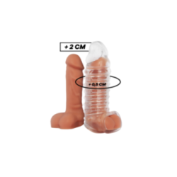VIRILXL - ESTENSIONE E GUAINA PER PENE V11 TRASPARENTE