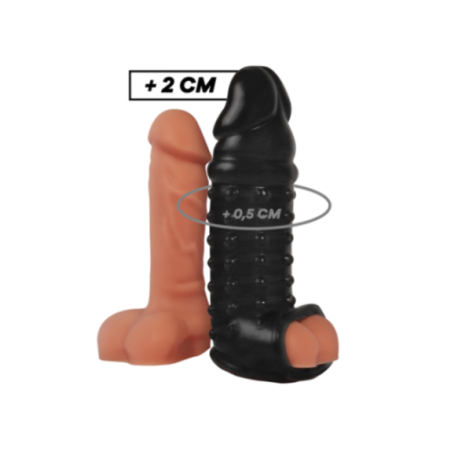 VIRILXL - ESTENSIONE E GUAINA PER PENE V11 NERO
