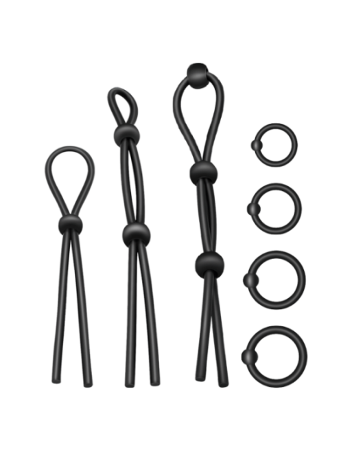 ADDICTED TOYS - SET DI ANELLI PER IL CAZZO FLESSIBILI IN SILICONE 7 PEZZI