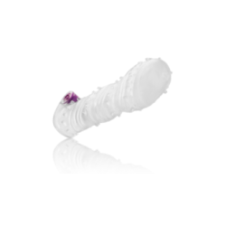OHMAMA - GUAINA STRUTTURATA PER IL PENE CON PUNTA LARGA VIBRANTE