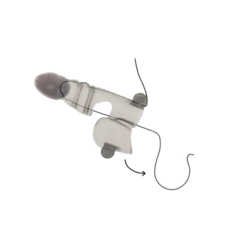 OHMAMA - GUAINA PER PENE E TESTICOLI 3 MOTORI