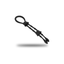 OHMAMA FETISH - ANELLO IN SILICONE CON CORD-COCK E TESTICOLO