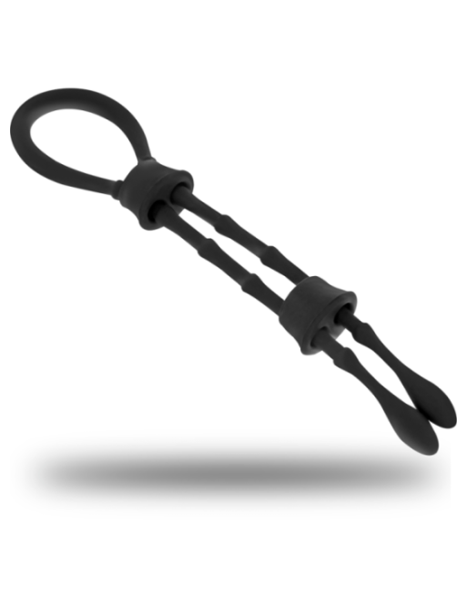OHMAMA FETISH - ANELLO IN SILICONE CON CORD-COCK E TESTICOLO