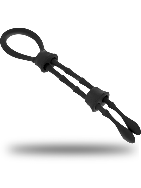 OHMAMA FETISH - ANELLO IN SILICONE CON CORD-COCK E TESTICOLO
