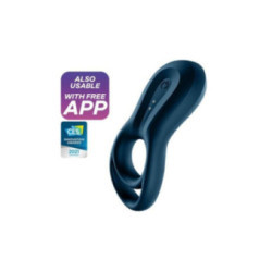 SATISFYER - APP VIBRATORE AD ANELLO EPIC DUO BLU