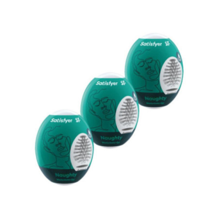 SATISFYER - 3 UOVA MASTURBATORI NAUGHTY