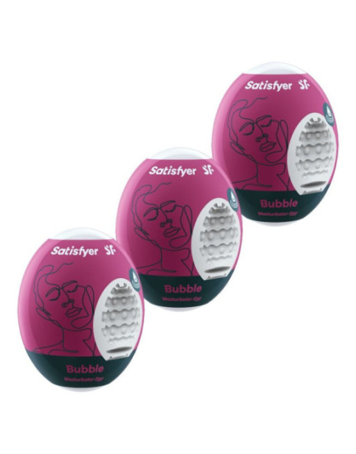 SATISFYER - 3 UOVA MASTURBATORI BUBBLE