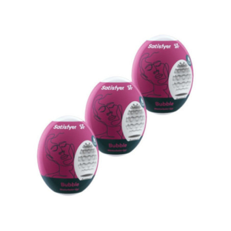 SATISFYER - 3 UOVA MASTURBATORI BUBBLE