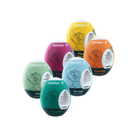 SATISFYER - UOVA MASTURBATORI SET DA 6 UNIT