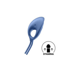 SATISFYER - ANELLO VIBRATORE SWORDSMAN BLU