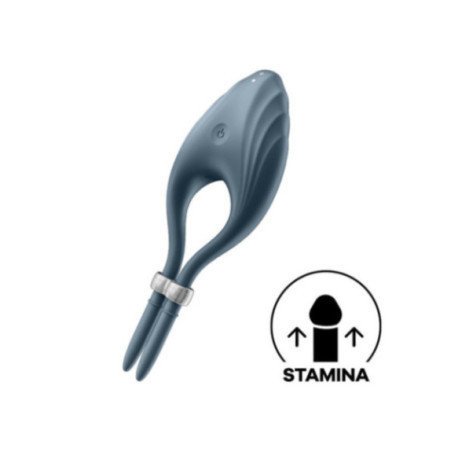 SATISFYER - ANELLO VIBRATORE DUELIST GRIGIO