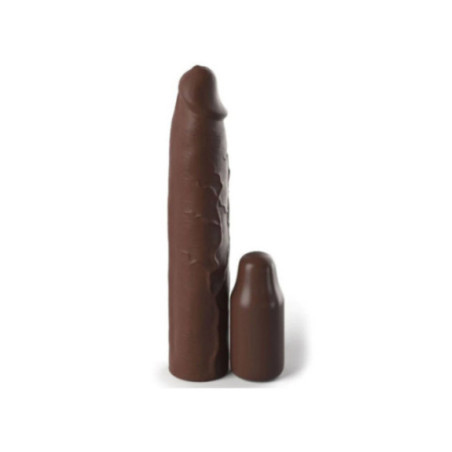 FANTASY X- TENSIONS - PIPEDREAMS SLEEVE 22,86 CM + 7,62 CM PLUG BROWN