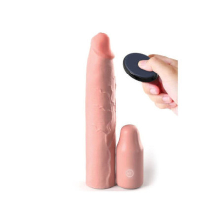 FANTASY X- TENSIONS - PIPEDREAMS SLEEVE 22,86 CM + 7,62 CM PLUG REMOTE SKIN