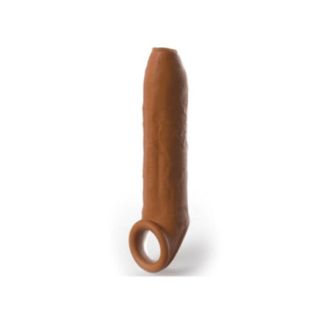 PIPEDREAMS - MANICA UNCUT 17,78 CM W CINTURINO CARAMELLO