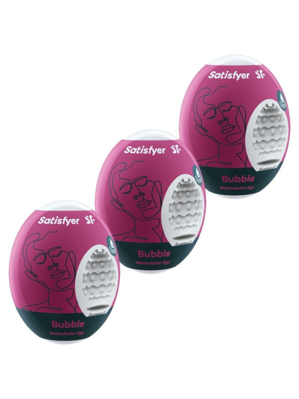 SATISFYER - 3 UOVA MASTURBATORI BUBBLE