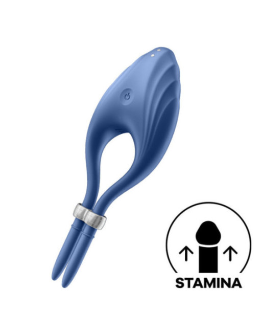 SATISFYER - ANELLO VIBRATORE DUELIST BLU