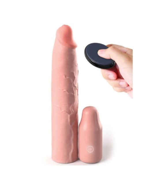 FANTASY X- TENSIONS - PIPEDREAMS SLEEVE 22,86 CM + 7,62 CM PLUG REMOTE SKIN