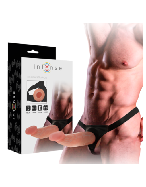 INTENSE - IMBRACATURA CAVA CON DILDO 18 X 3,5 CM