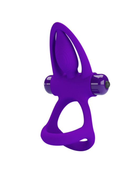 PRETTY LOVE - ANELLO VIBRATORE 10 VIBRAZIONI IN SILICONE VIOLETTO