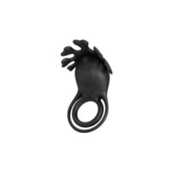 PRETTY LOVE - ANELLO VIBRATORE RUBEN 7 VIBRAZIONI IN SILICONE NERO