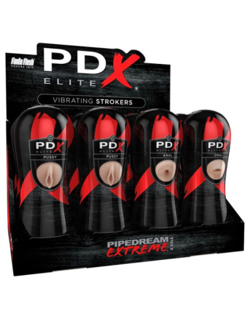 PDX ELITE - SET STROKER 12 UNIT: 6X VAGINA, 3X ANO, 3X BOCCA
