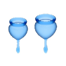 SATISFYER - COPPA MESTRUALE FEEL GOOD BLU SCURO 15 + 20 ML