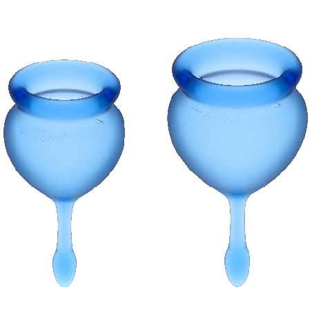 SATISFYER - COPPA MESTRUALE FEEL GOOD BLU SCURO 15 + 20 ML