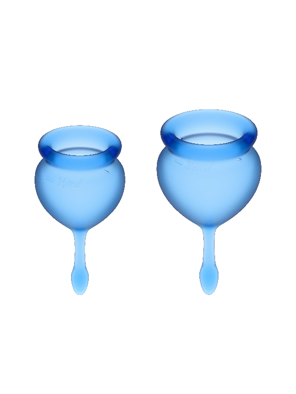 SATISFYER - COPPA MESTRUALE FEEL GOOD BLU SCURO 15 + 20 ML