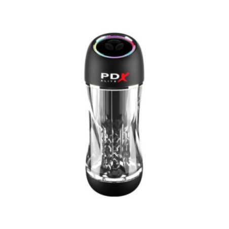 PDX ELITE - VIBRATORE STROKER VIEWTUBE PRO TRASPARENTE
