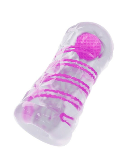 PRETTY LOVE - MASTURBATORE MASCHILE FANTASY CON SPIRALE INTERNA E SFERE TRASPARENTI