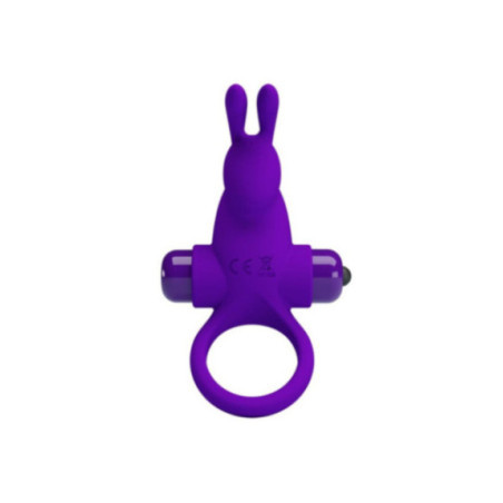 PRETTY LOVE - ANELLO VIBRATORE I CONIGLIO PER PENE VIOLA
