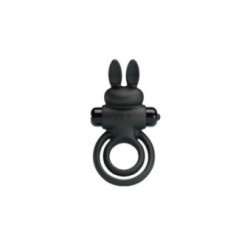 PRETTY LOVE - ANELLO VIBRATOR III RABBIT PER PENE NERO