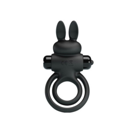 PRETTY LOVE - ANELLO VIBRATOR III RABBIT PER PENE NERO