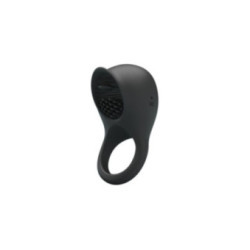 PRETTY LOVE - ANELLO VIBRANTE PER PENE CON LINGUA NERA
