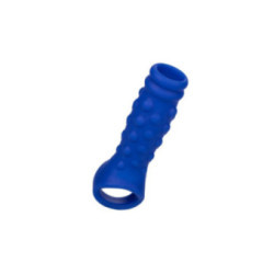 CALEXOTICS - ADMIRAL COPERTURA PER PENE CON PERLINE IN SILICONE LIQUIDO BLU