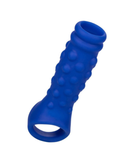 CALEXOTICS - ADMIRAL COPERTURA PER PENE CON PERLINE IN SILICONE LIQUIDO BLU