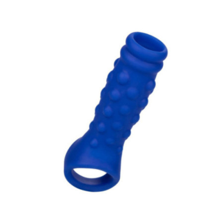 CALEXOTICS - ADMIRAL COPERTURA PER PENE CON PERLINE IN SILICONE LIQUIDO BLU