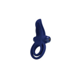PRETTY LOVE - BRONSON ANELLO DOPPIO CON VIBRAZIONE BLU