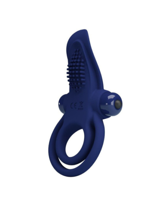 PRETTY LOVE - BRONSON ANELLO DOPPIO CON VIBRAZIONE BLU
