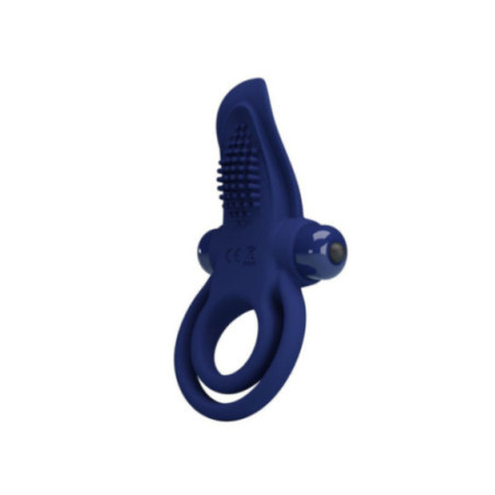 PRETTY LOVE - BRONSON ANELLO DOPPIO CON VIBRAZIONE BLU
