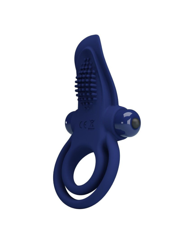 PRETTY LOVE - BRONSON ANELLO DOPPIO CON VIBRAZIONE BLU
