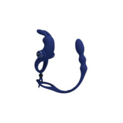 PRETTY LOVE - AYAD ANELLO VIBRATORE RABBIT CON SPINA BLU